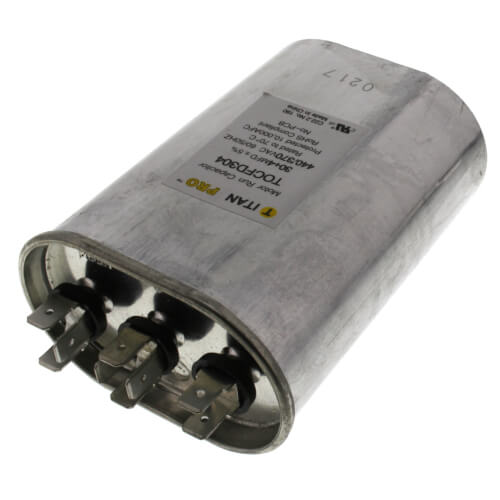Main product image of 30/4 MFD Oval Dual Motor Run Capacitor (440/370V)