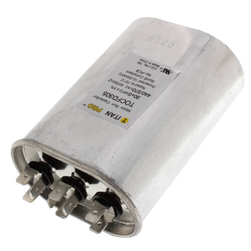 Main product image of 30/5 MFD Oval Dual Motor Run Capacitor (440/370V)