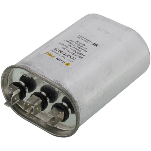 Main product image of 30/7.5 MFD Oval Dual Motor Run Capacitor (440/370V)