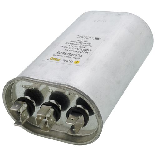 Main product image of 35/7.5 MFD Oval Dual Motor Run Capacitor (440/370V)