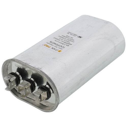 Main product image of 40/7.5 MFD Oval Dual Motor Run Capacitor (440/370V)