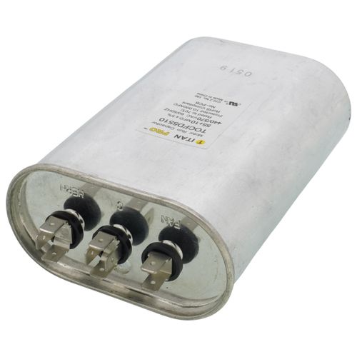 Main product image of 55/10 MFD Oval Dual Motor Run Capacitor (440/370V)