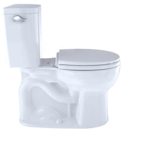 Main product image of Entrada Two-Piece Round 1.28 GPF Universal Height Toilet, Cotton White - CST243EF#01