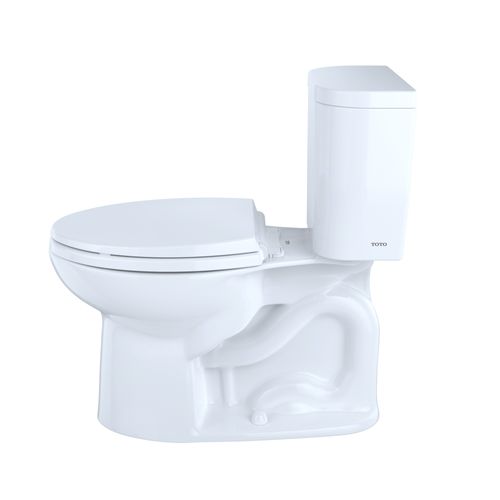 Main product image of Entrada Two-Piece Elongated 1.28 GPF Universal Height Toilet, Cotton White - CST244EF#01