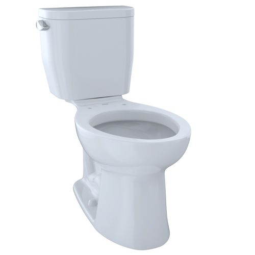 Main product image of Entrada Two-Piece Elongated 1.28 GPF Universal Height Toilet, Cotton White - CST244EF#01
