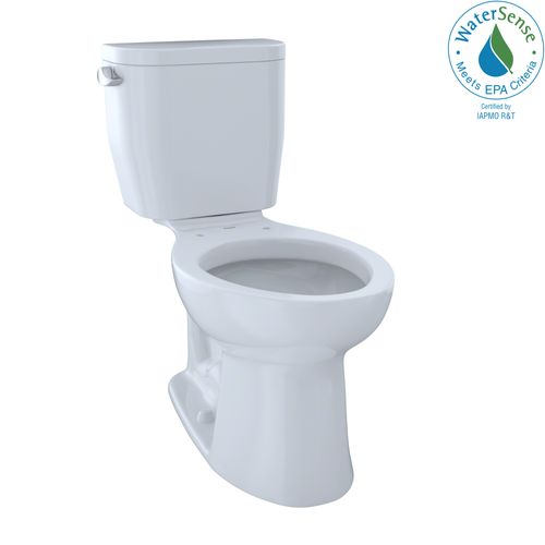 Main product image of Entrada Two-Piece Elongated 1.28 GPF Universal Height Toilet, Cotton White - CST244EF#01