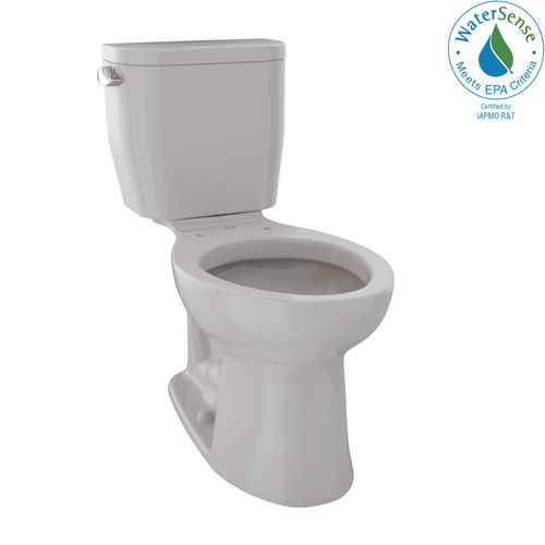 Main product image of Entrada Two-Piece Elongated 1.28 GPF Universal Height Toilet, Sedona Beige - CST244EF#12