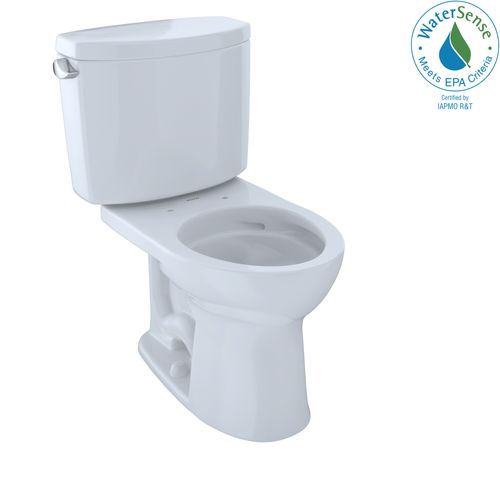 Main product image of Drake II Two-Piece Round 1.28 GPF Universal Height Toilet with CEFIONTECT, Cotton White - CST453CEFG#01
