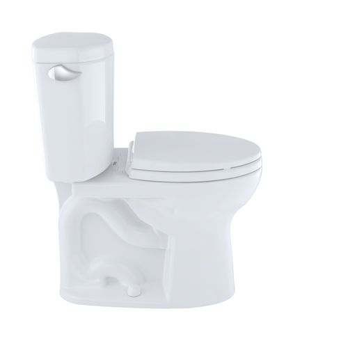 Main product image of Drake II Two-Piece Round 1.28 GPF Universal Height Toilet with CEFIONTECT and Right-Hand Trip Lever, Cotton White - CST453CEFRG#01