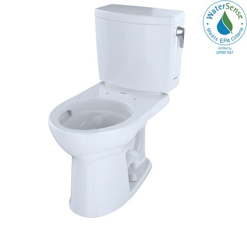 Main product image of Drake II 1G Two-Piece Round 1.0 GPF Universal Height Toilet with CEFIONTECT and Right-Hand Trip Lever, Cotton White - CST453CUFRG#01