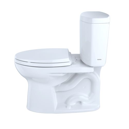 Main product image of Drake II Two-Piece Elongated 1.28 GPF Universal Height Toilet with CEFIONTECT, Cotton White - CST454CEFG#01