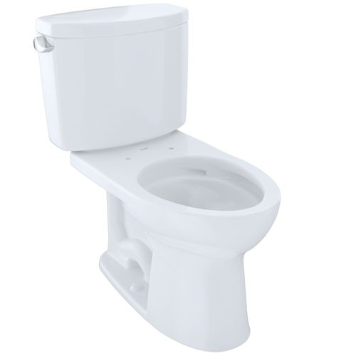 Main product image of Drake II Two-Piece Elongated 1.28 GPF Universal Height Toilet with CEFIONTECT, Cotton White - CST454CEFG#01