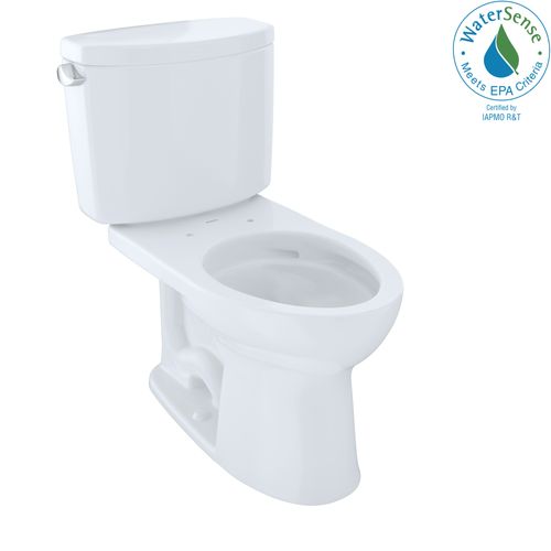 Main product image of Drake II Two-Piece Elongated 1.28 GPF Universal Height Toilet with CEFIONTECT, Cotton White - CST454CEFG#01
