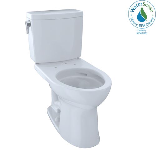 Main product image of Drake II 1G Two-Piece Elongated 1.0 GPF Universal Height Toilet with CEFIONTECT, Cotton White - CST454CUFG#01