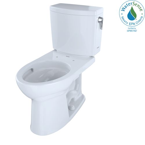 Main product image of Drake II 1G Two-Piece Elongated 1.0 GPF Universal Height Toilet with CEFIONTECT and Right-Hand Trip Lever, Cotton White - CST454CUFRG#01