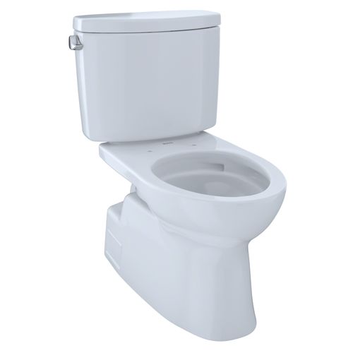 Main product image of Vespin II Two-Piece Elongated 1.28 GPF Universal Height Skirted Design Toilet with CEFIONTECT, Cotton White - CST474CEFG#01