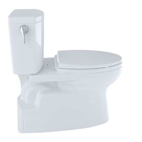 Main product image of Vespin II 1G Two-Piece Elongated 1.0 GPF Universal Height Skirted Design Toilet with CEFIONTECT, Cotton White - CST474CUFG#01