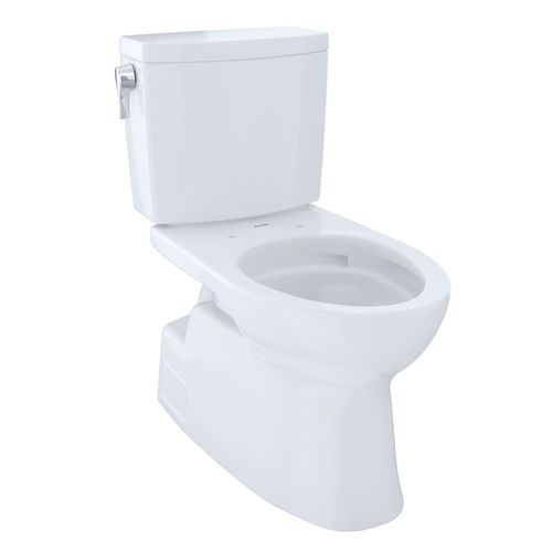 Main product image of Vespin II 1G Two-Piece Elongated 1.0 GPF Universal Height Skirted Design Toilet with CEFIONTECT, Cotton White - CST474CUFG#01