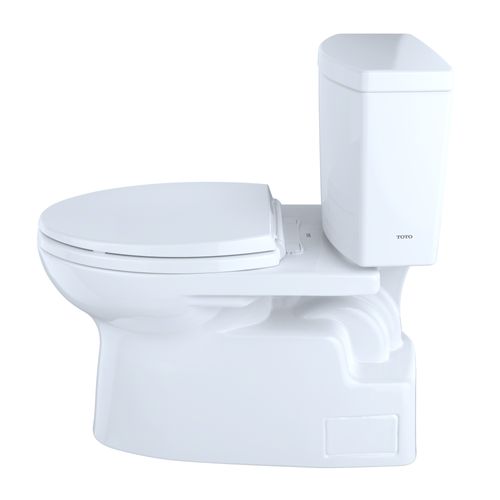 Main product image of Vespin II 1G Two-Piece Elongated 1.0 GPF Universal Height Skirted Toilet with CEFIONTECT and Right-Hand Trip Lever, Cotton White - CST474CUFRG#01
