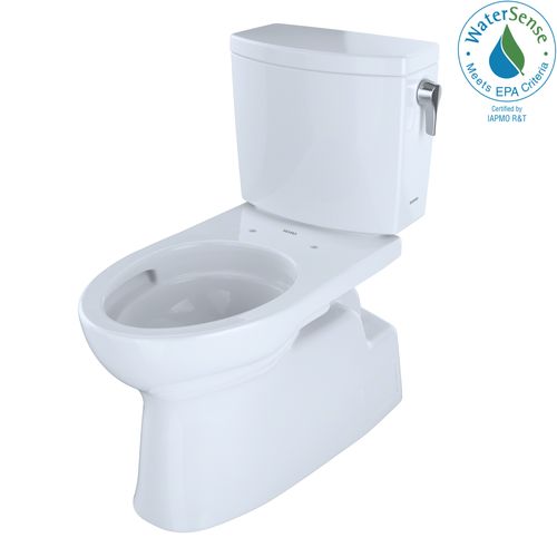 Main product image of Vespin II 1G Two-Piece Elongated 1.0 GPF Universal Height Skirted Toilet with CEFIONTECT and Right-Hand Trip Lever, Cotton White - CST474CUFRG#01