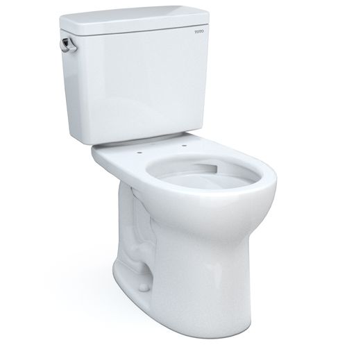 Main product image of Drake Two-Piece Round 1.28 GPF Universal Height TORNADO FLUSH Toilet with CEFIONTECT, Cotton White - CST775CEFG#01