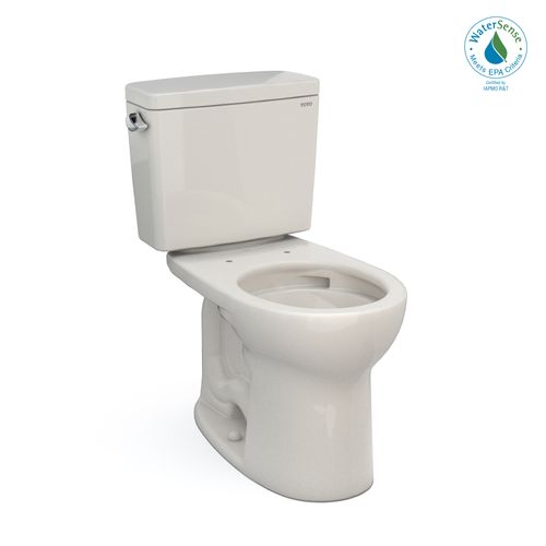 Main product image of Drake Two-Piece Round 1.28 GPF Universal Height TORNADO FLUSH Toilet with CEFIONTECT, Sedona Beige - CST775CEFG#12