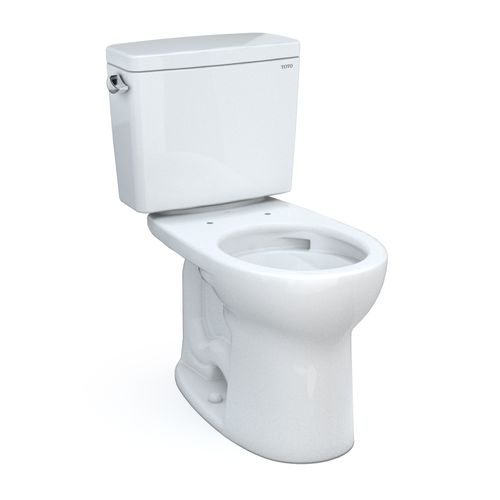 Main product image of Drake Two-Piece Round 1.6 GPF Universal Height TORNADO FLUSH Toilet with CEFIONTECT, Cotton White - CST775CSFG#01