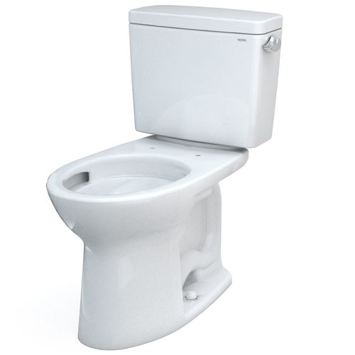 Main product image of Drake Two-Piece Elongated 1.28 GPF Universal Height TORNADO FLUSH Toilet with CEFIONTECT and Right-Hand Trip Lever, 10 Inch Rough-In, Cotton White - CST776CEFRG.10#01
