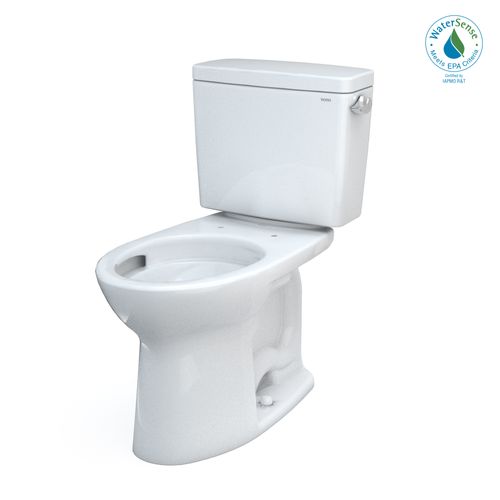 Main product image of Drake Two-Piece Elongated 1.28 GPF Universal Height TORNADO FLUSH Toilet with CEFIONTECT and Right-Hand Trip Lever, Cotton White - CST776CEFRG#01