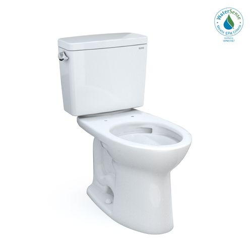 Main product image of Drake Two-Piece Elongated 1.28 GPF TORNADO FLUSH Toilet with CEFIONTECT, Cotton White - CST776CEG#01