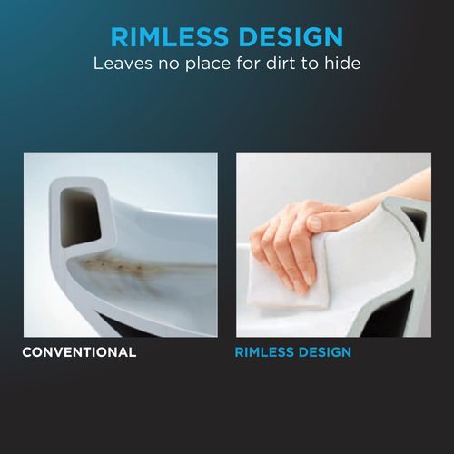 Main product image of Drake Two-Piece Elongated 1.6 GPF TORNADO FLUSH Toilet, Ebony - CST776CS#51