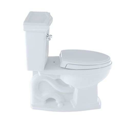 Main product image of Eco Clayton Two-Piece Elongated 1.28 GPF Universal Height Toilet, Cotton White - CST784EF#01