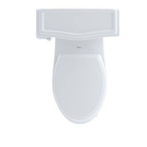 Main product image of Eco Clayton Two-Piece Elongated 1.28 GPF Universal Height Toilet, Cotton White - CST784EF#01