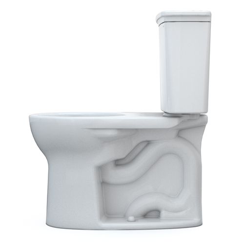 Main product image of Drake Transitional Two-Piece Round 1.28 GPF Universal Height TORNADO FLUSH Toilet with CEFIONTECT, Cotton White - CST785CEFG#01