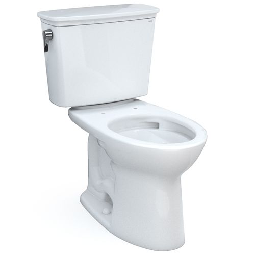 Main product image of Drake Transitional Two-Piece Elongated 1.28 GPF Universal Height TORNADO FLUSH Toilet with CEFIONTECT, Cotton White - CST786CEFG#01