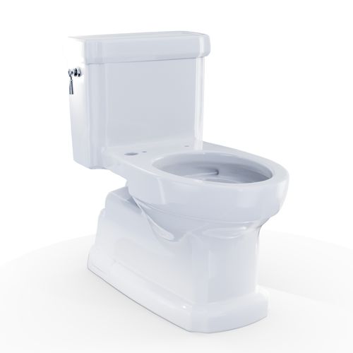 Main product image of Eco Guinevere WASHLET+ Ready Elongated 1.28 GPF Universal Height Skirted Toilet with CEFIONTECT, Cotton White - CST974CEFGAT40#01