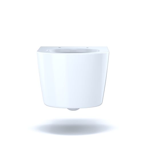 Main product image of RP Wall-Hung Contemporary D-Shape Dual Flush 1.28 and 0.9 GPF Toilet with CEFIONTECT, Cotton White - CT447CFG#01