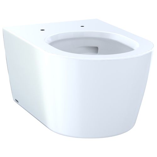 Main product image of RP Wall-Hung Contemporary D-Shape Dual Flush 1.28 and 0.9 GPF Toilet with CEFIONTECT, Cotton White - CT447CFG#01