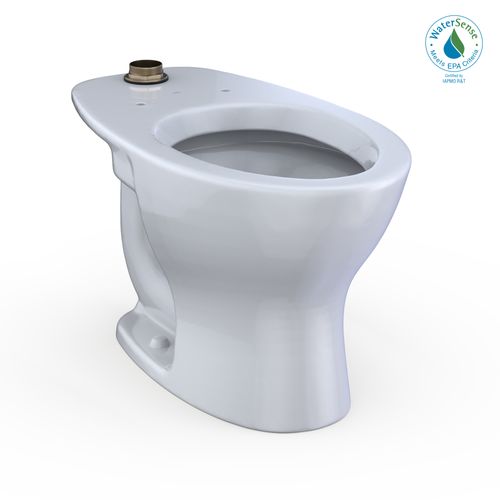 Main product image of TORNADO FLUSH Commercial Flushometer Floor-Mounted Universal Height Toilet, Elongated, Cotton White - CT725CUF#01