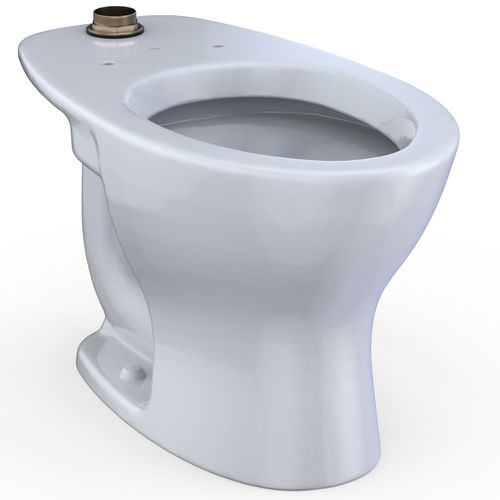Main product image of TORNADO FLUSH Commercial Flushometer Floor-Mounted Toilet with CEFIONTECT, Elongated, Cotton White - CT725CUG#01