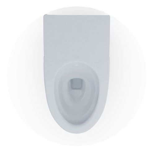 Main product image of NEOREST Dual Flush 1.0 or 0.8 GPF Elongated Toilet Bowl for AS, Cotton White - CT8551CUMFG#01