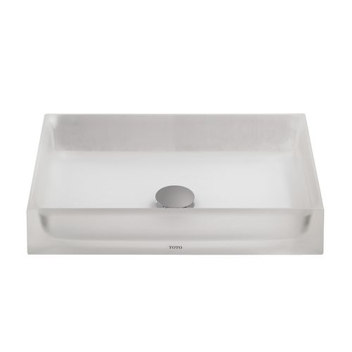 Main product image of LLT151#61 Luminist Rectangular Vessel Bathroom Sink, Frosted White