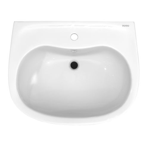 Main product image of LPT242G#01 Prominence Oval Basin Pedestal Bathroom Sink w/ CEFIONTECT for Single Hole Faucets (Cotton White)