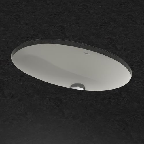 Main product image of LT1506G#01 24" Oval Undermount Bathroom Sink w/ CEFIONTECT (Cotton White)