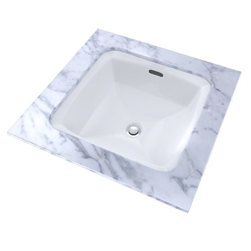 Main product image of LT491G#01 Connelly Square Undermount Bathroom Sink w/ CEFIONTECT (Cotton White)
