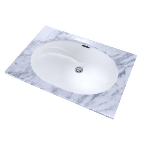 Main product image of LT546G#01 19-11/16" x 13-3/4"Oval Undermount Bathroom Sink w/ CEFIONTECT (Cotton White)