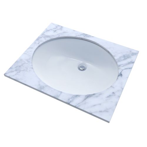 Main product image of LT569#01 17" x 14" Oval Undermount Bathroom Sink (Cotton White)