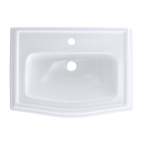 Main product image of LT781#01 Clayton Rectangular Self-Rimming Drop-In Bathroom Sink for Single Hole Faucets (Cotton White)