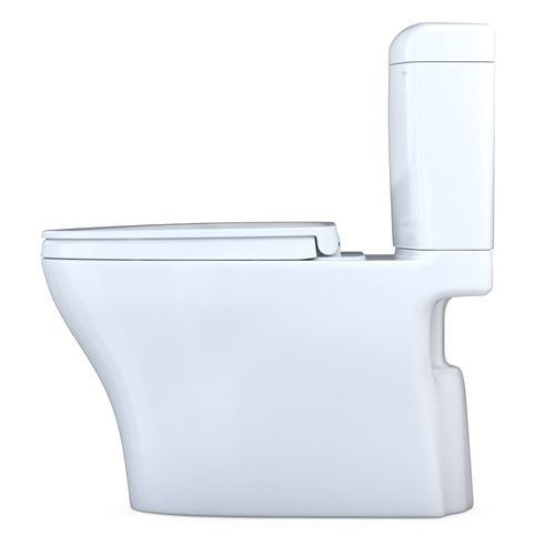 Main product image of Aquia IV Cube Two-Piece Elongated Dual Flush 1.28 and 0.9 GPF Universal Height Toilet with CEFIONTECT, WASHLET+ Ready, Cotton White - MS436124CEMFGN#01