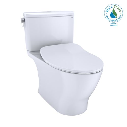 Main product image of Nexus 1G Two-Piece Elongated 1.0 GPF Universal Height Toilet with CEFIONTECT and SS234 SoftClose Seat, WASHLET+ Ready, Cotton White - MS442234CUFG#01